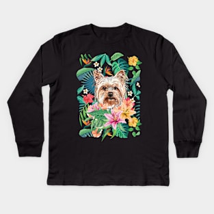 Yorkie Yorkshire Terrier 2 Kids Long Sleeve T-Shirt